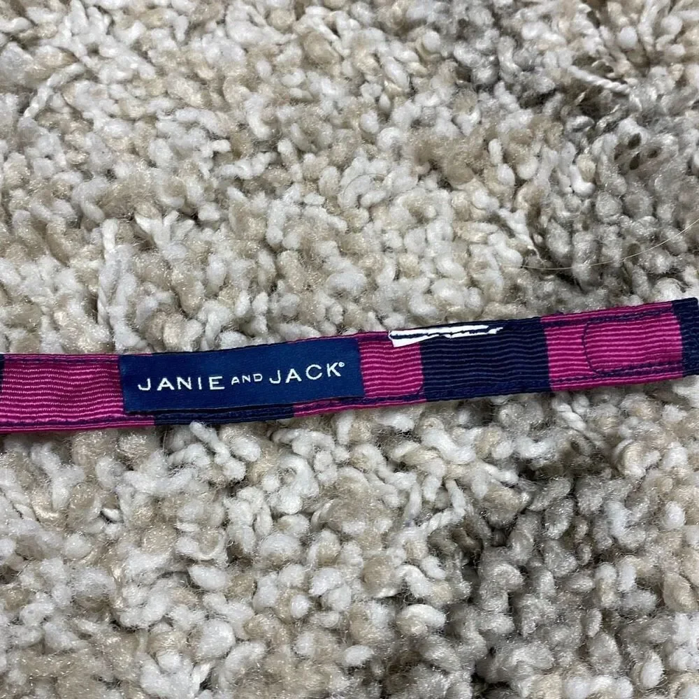 Janie And Jack Navy and Pink Bow Tie